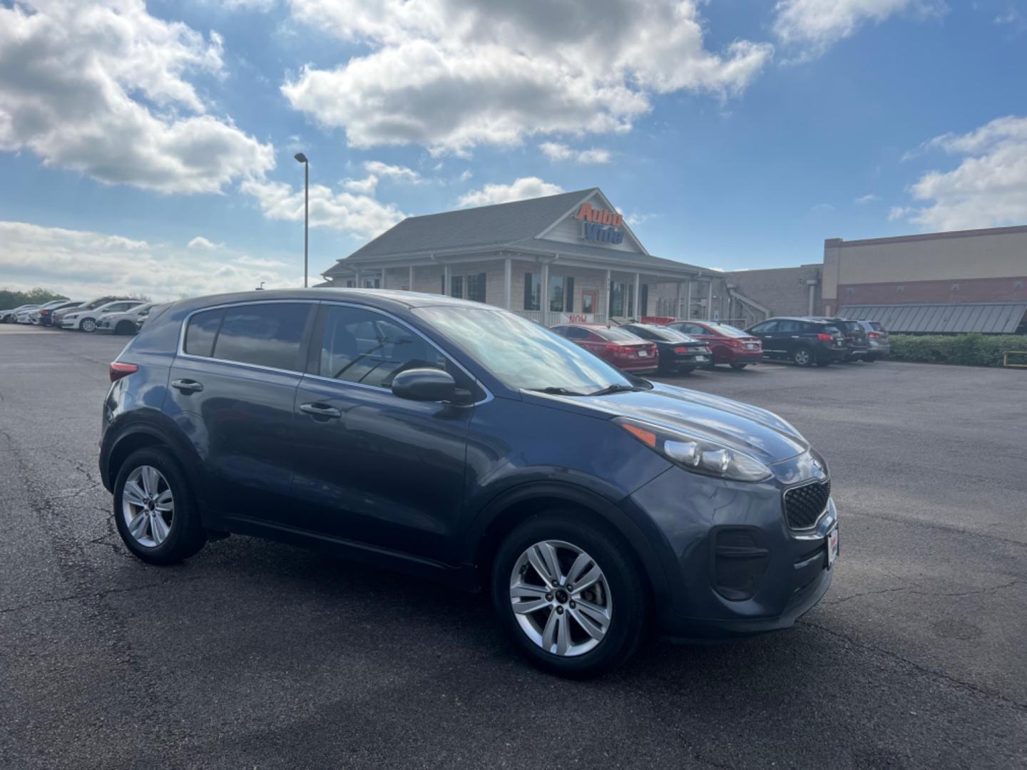 2019 BLUE Kia Sportage LX FWD (KNDPM3AC5K7) with an 2.4L V6 DOHC 24V engine, 6A transmission, located at 420 I-35E, Lancaster, TX, 75146, (469) 297-4144, 32.593929, -96.823685 - Photo#7